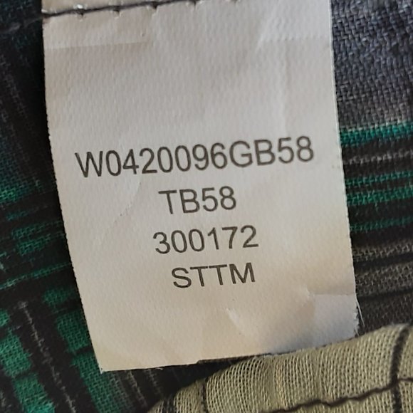 🌞 Band of Gypsies Plaid Blouse, Roll Sleeve, M - Picture 13 of 13